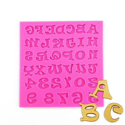 NY Cake Funky Letters Alphabet, Size: 4